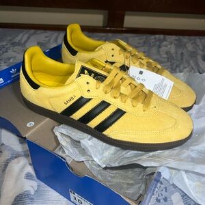 Men’s Adidas Samba Shoes Size 10 Yellow And Black Bruce Lee